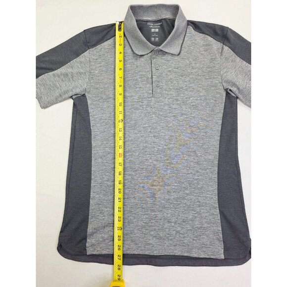 Roger Federer JW Anderson Uniqlo Colab Size Medium Mens Gray Short Sleeve Polo - Picture 9 of 10
